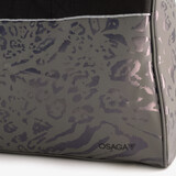 Sporttas met panterprint 26 liter zwart