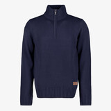 Unsigned gebreide heren coltrui blauw