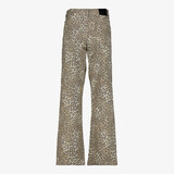 Dames wide leg jeans luipaardprint lengte 31