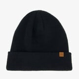Gebreide jongens muts zwart