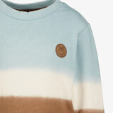 Jongens sweater blauw bruin