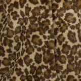 Fake fur dames gilet met luipaardprint