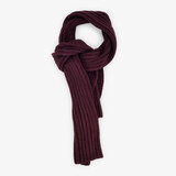 Gebreide heren sjaal bordeauxrood