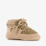 Groot babyschoenen met veters beige