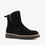 Hush Puppies gevoerde suede dames boots zwart