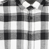 Heren overhemd zwart/wit