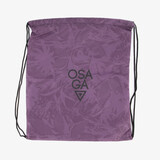 Gymtas paars met print 1 liter