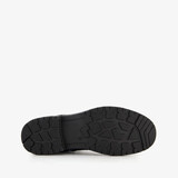 Dames veterboots met gebreid detail zwart