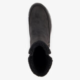 Synergy - Collab gevoerde dames enkellaarsjes zwart