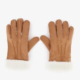 Gevoerde dames handschoenen beige