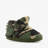 Thu!s hoge jongens pantoffels met camouflageprint groen