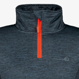 Kinder skipully met rits blauw