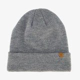 Gebreide heren muts grijs