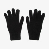 Gebreide dames handschoenen zwart