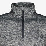 Heren skipully met rits grijs