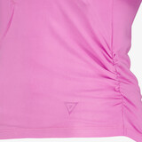 Dames sport T-shirt met zakje roze