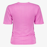 Dames sport T-shirt met zakje roze