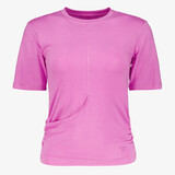 Dames sport T-shirt met zakje roze