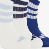3 paar Ribbed kids sokken wit blauw