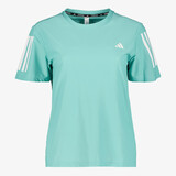 Adidas Own The Run hardloop dames T-shirt mintgroen