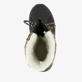 Gevoerde kinder snowboots beige zwart