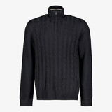 Produkt heren trui met hoge kraag blauw