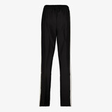 Dames wide leg broek met bies zwart