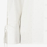 Dames blouse met strass steentjes wit