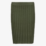 TwoDay ribgebreide dames midi rok groen