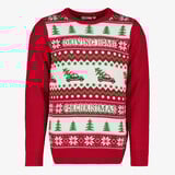 Unsigned foute kersttrui heren rood