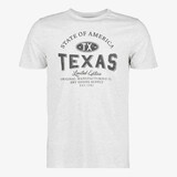 Unsigned heren T-shirt met opdruk wit