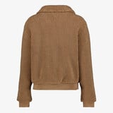 Dames teddy bomber jas bruin