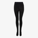 Dames fleece panty zwart