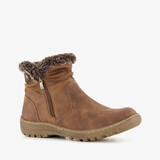 Blue Box gevoerde dames enkellaarsjes cognac