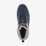 Gevoerde heren veterboots donkerblauw