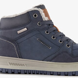 Gevoerde heren veterboots donkerblauw