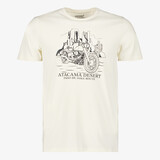 Unsigned heren T-shirt met opdruk creme