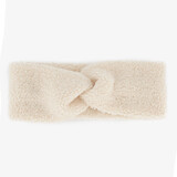 Dames teddy hoofdband beige