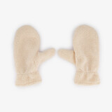 Dames teddy wanten beige