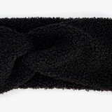 Dames teddy hoofdband zwart