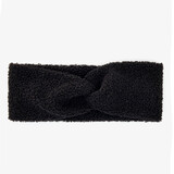 Dames teddy hoofdband zwart
