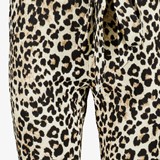Dames flared broek met luipaardprint