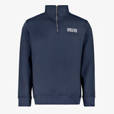 Unsigned heren trui met rit blauw