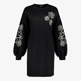 Twoday dames jurk met borduursels zwart