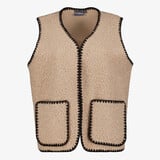 TwoDay dames teddy gilet bruin