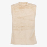 Fake fur dames gilet beige