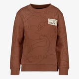 Unsigned jongens sweater met dino bruin