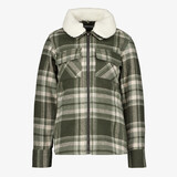 Unsigned geruite jongens shacket met teddy kraag