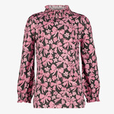 TwoDay meisjes coltrui met strikjes zwart roze