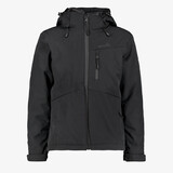 Mountain Peak gewatteerde kinder softshell jas zwart